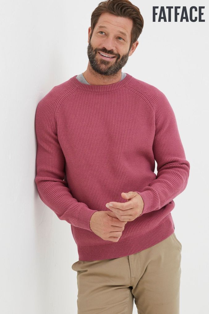 Pink jumper for men clearance