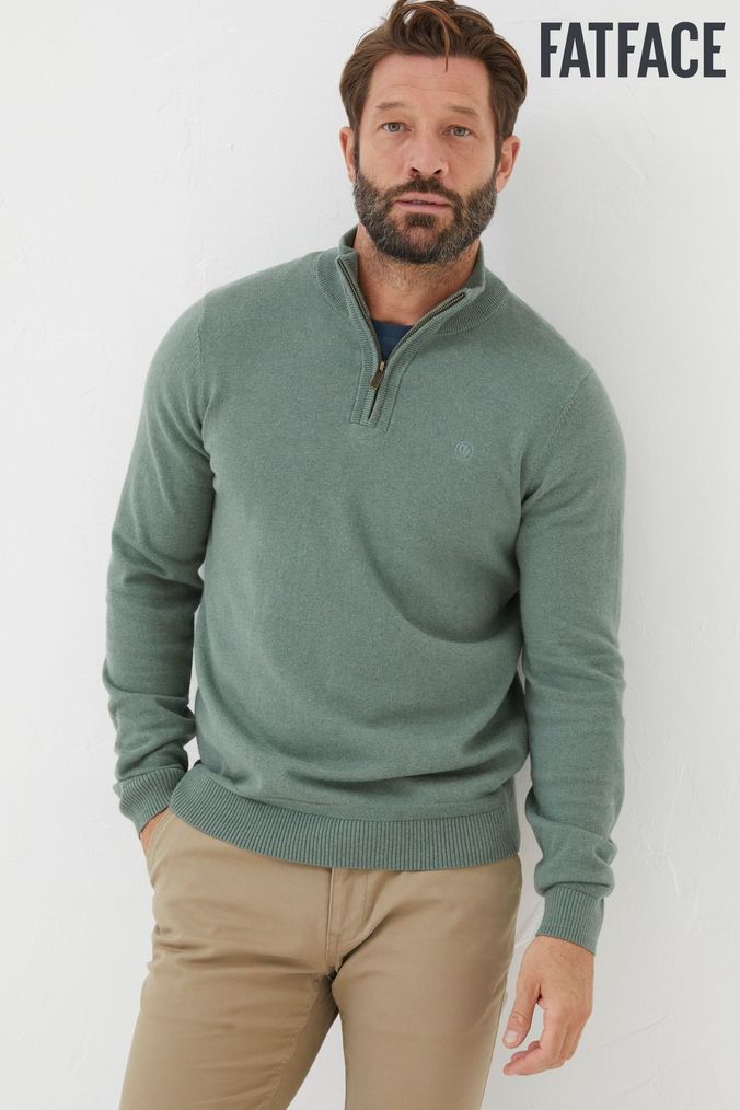 Men's tall sales quarter zip sweater