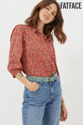 FatFace Red Kerry Gradient Floral Shirt (Q97512) | £42