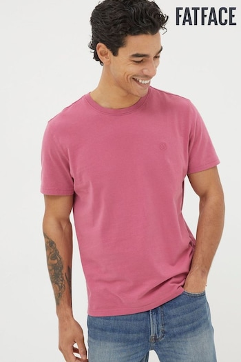 FatFace Pink Lulworth Organic Crew T-Shirt (Q97517) | £25
