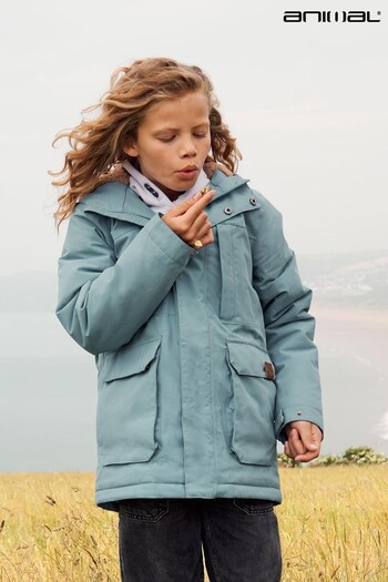 Animal Kids Blue Whitsand Sherpa Coat (Q97547) | £90