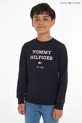 Tommy Hilfiger Blue Logo Sweatshirt (Q97617) | £45 - £55