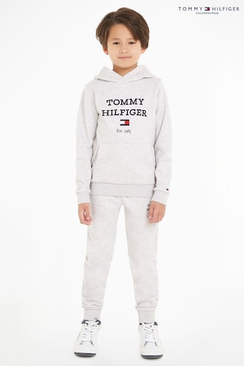 Tommy Hilfiger Grey Logo Hoodie Sweatset (Q97628) | £90 - £110