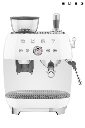 Smeg White Espresso Coffee Machine (Q97646) | £850