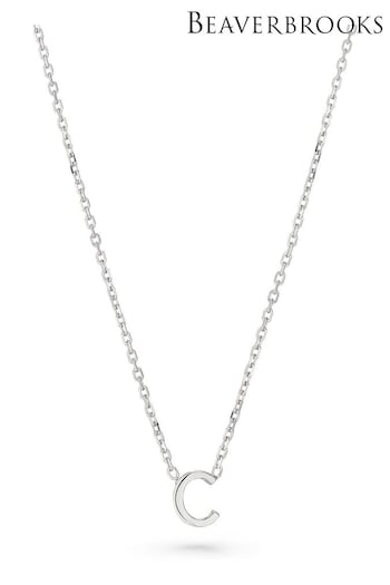 Beaverbrooks Sterling Silver Initial Necklace (Q97662) | £30