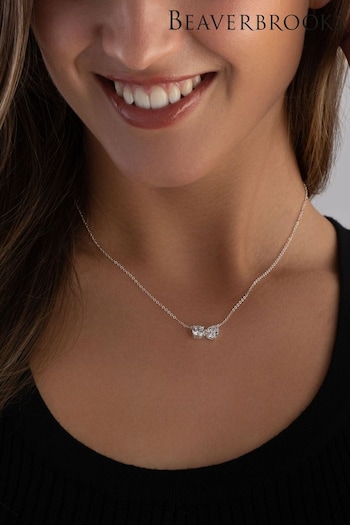 Beaverbrooks Sterling Cubic Zirconia Necklace (Q97699) | £45