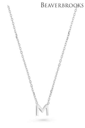 Beaverbrooks Sterling Silver Initial Necklace (Q97701) | £30