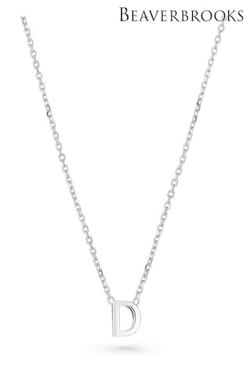 Beaverbrooks Sterling Silver Initial Necklace (Q97704) | £30