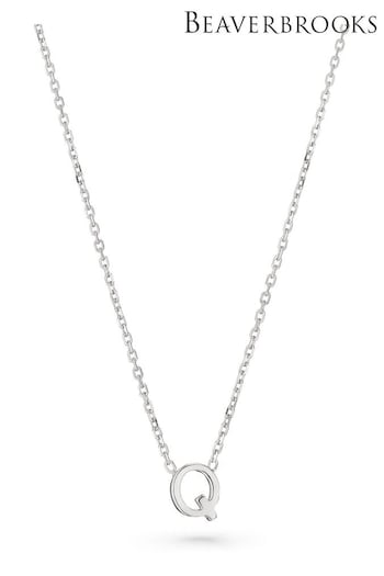 Beaverbrooks Sterling Silver Initial Necklace (Q97709) | £30
