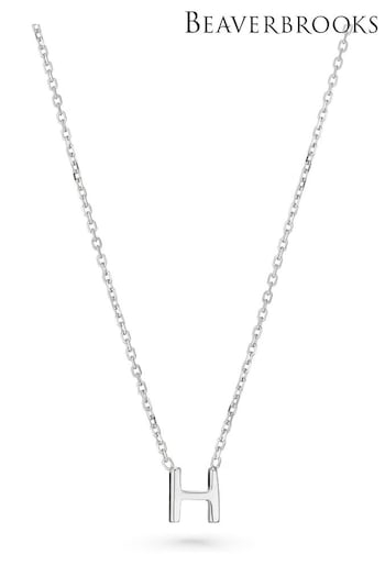 Beaverbrooks Sterling Silver Initial Necklace (Q97714) | £30
