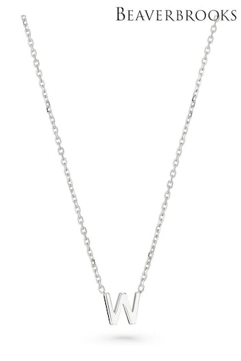 Beaverbrooks Sterling Silver Initial Necklace (Q97719) | £30
