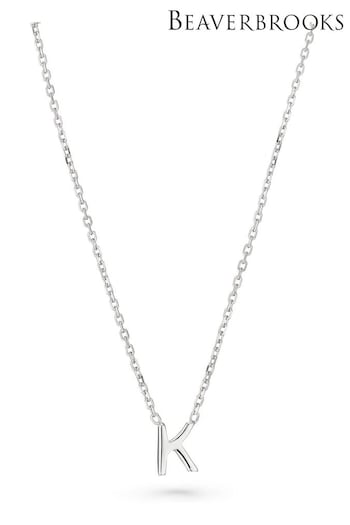 Beaverbrooks Sterling Silver Initial Necklace (Q97725) | £30