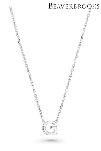 Beaverbrooks Sterling Silver Initial Necklace (Q97733) | £30