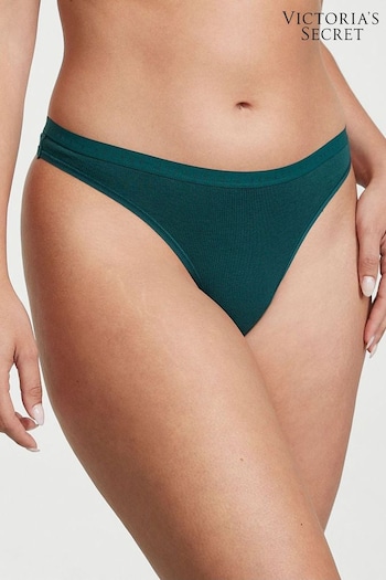 Victoria's Secret Black Ivy Green Smooth Bikini Knickers (Q97812) | £9