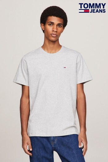 Tommy Jeans Grey Classics Organic Cotton T-Shirt (Q97831) | £35