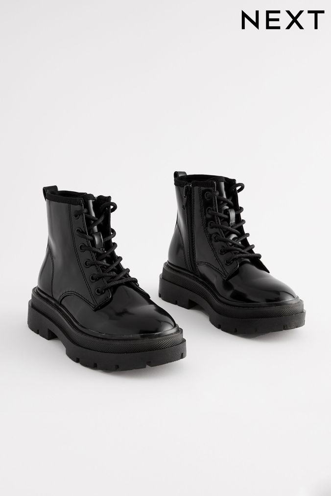 Next black boots girls sale
