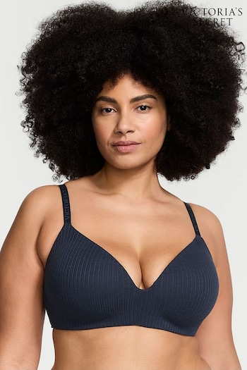Victoria's Secret Noir Navy Blue Drop Yellowle Non Wired Lightly Lined Bra (Q97972) | £35