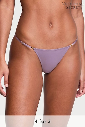Victoria's Secret Frozen Plum Purple Thong Knickers (Q98035) | £14