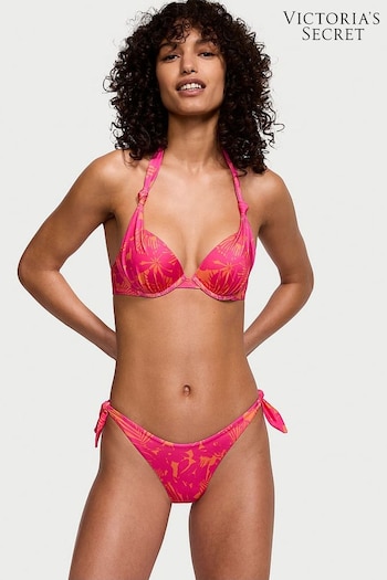 Victoria's Secret Pink Shells Tie Side High Leg Swim Bikini Bottom (Q98054) | £25