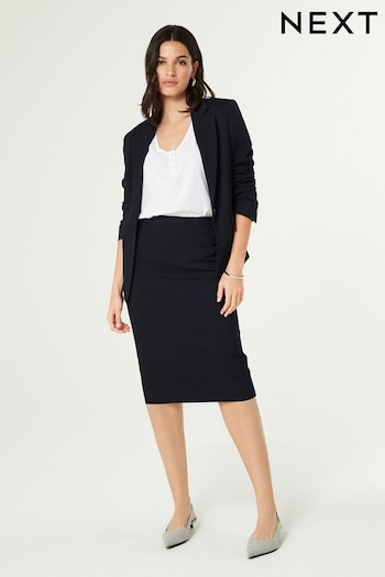 Navy Tailored Pencil Skirt (Q98077) | £28