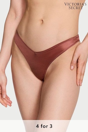 Victoria's Secret Clay Brown Thong Knickers (Q98078) | £14
