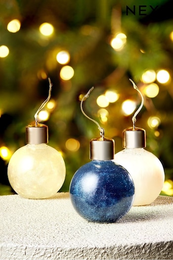 Set of 3 Glimmer & Glow Shimmer Bubble Bath Baubles 100ml (Q98103) | £12