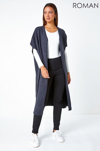 Roman Grey Knitted Longline Stretch CoverUps (Q98173) | £35