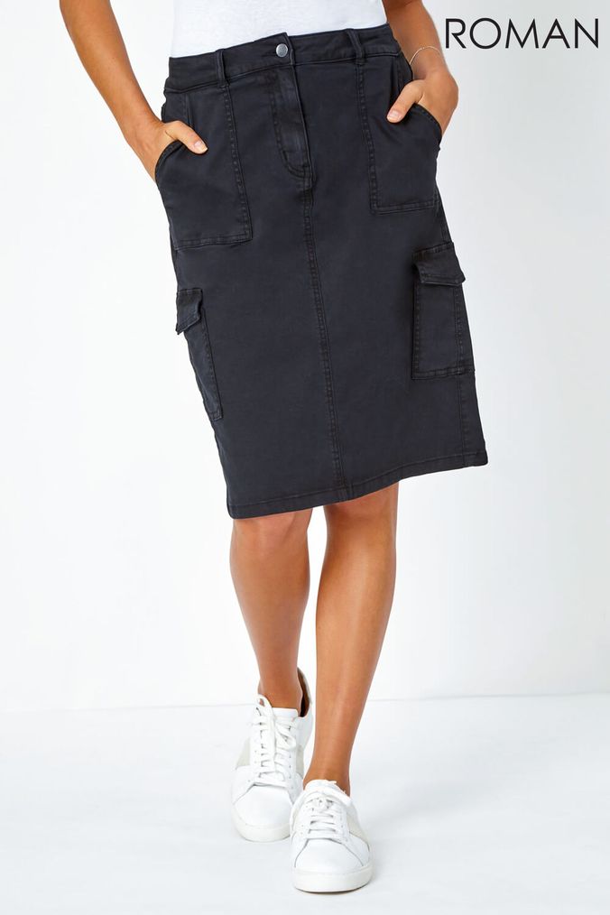 Cargo skirt knee length sales