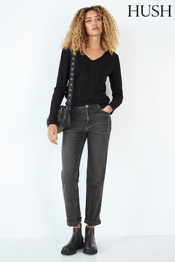 Hush Black Tall Agnes Jeans (Q98243) | £79