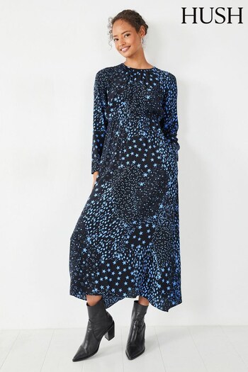 Hush Black Willow Midi Dress (Q98257) | £99