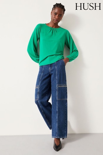 Hush Blue Sara Cargo Jeans Womens (Q98286) | £89