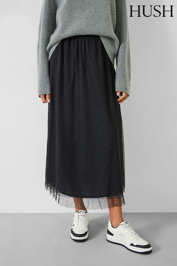Hush Black Maddison Tulle Skirt (Q98298) | £89