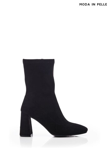 Myler Square Toe High Ankle Sock Black Boots (Q98328) | £139