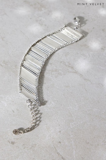 Mint Velvet Silver Tone Stacked Bracelet (Q98432) | £32