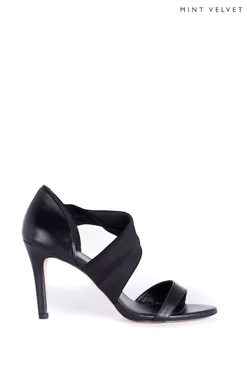 Mint Velvet Black Black Strappy Heels (Q98435) | £119