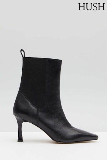 Hush Black Cherie Chelsea Stiletto Boots (Q98465) | £179