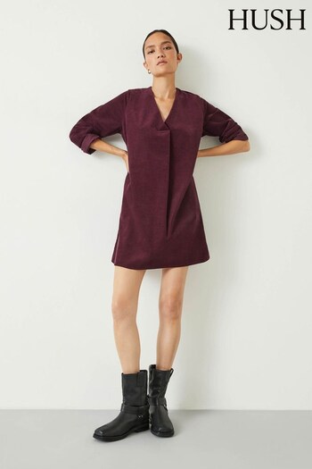 Hush Red Emory Mini Cord Dress (Q98480) | £89