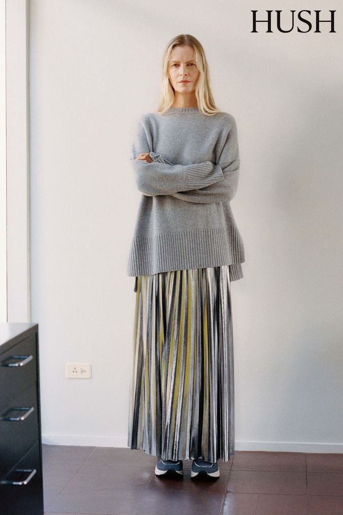Hush silver 2025 sequin skirt