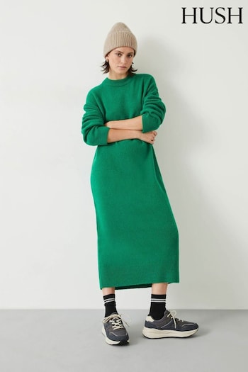 Hush Green Dalton Knitted Dress (Q98526) | £129