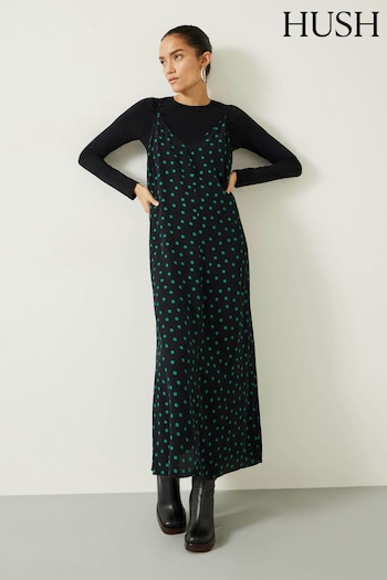 Hush Green Eloise Slip Dress (Q98554) | £85