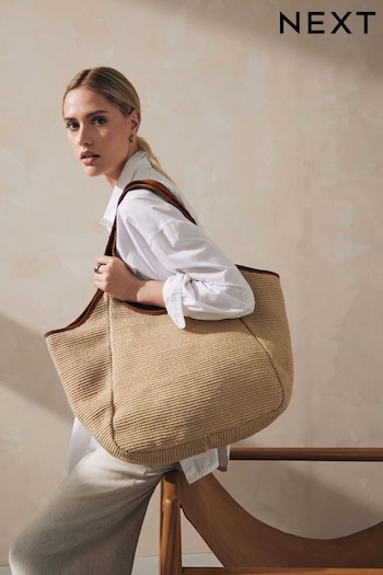 Natural Raffia Shoulder Bag (Q98884) | £38