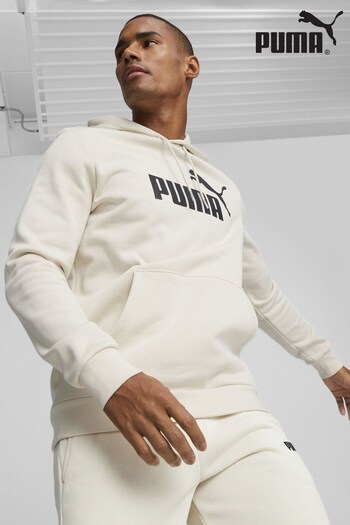 Puma White Essentials Big Logo Hoodie (Q98982) | £48