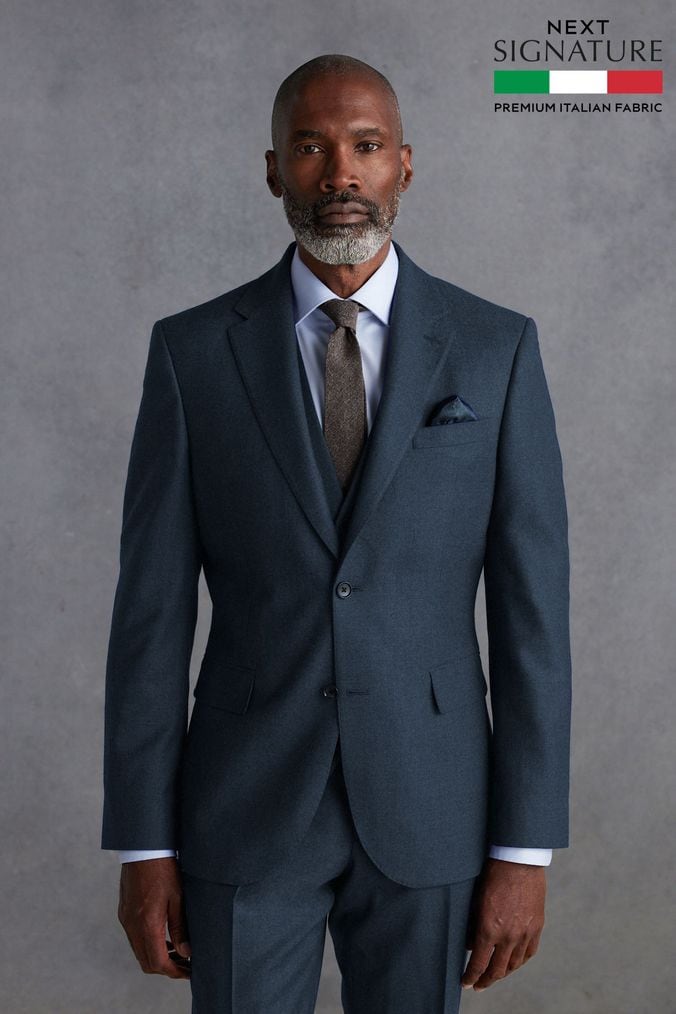 Grey blazer blue waistcoat clearance