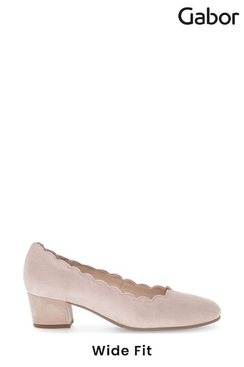 Gabor Pink Gigi Antikrosa Suede Court Shoes (Q99097) | £95
