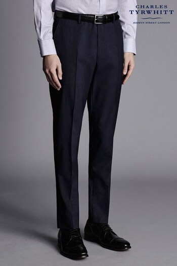 Charles Tyrwhitt Blue Slim Fit Stripe Suit: Trousers (Q99168) | £110