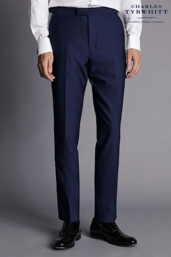 Charles Tyrwhitt Blue Slim Fit Dinner Suit Trousers (Q99226) | £130