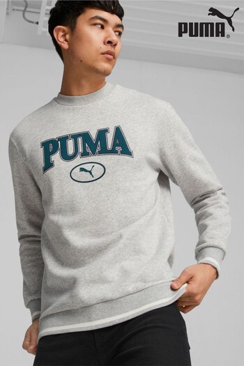 Puma silver Grey PUMA silver SQUAD Men's Crew Neck Sweatshirt (Q99251) | £50