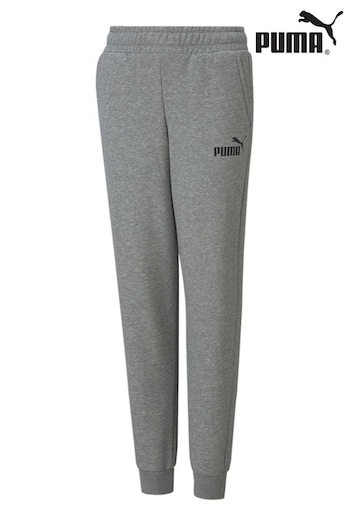 Puma Fuzzy Grey Essentials Logo Youth Joggers (Q99281) | £30