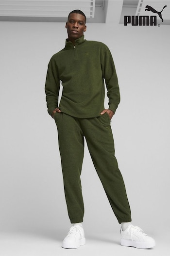 Puma Green Classics Mens Quarter-Zip Fleece (Q99287) | £55