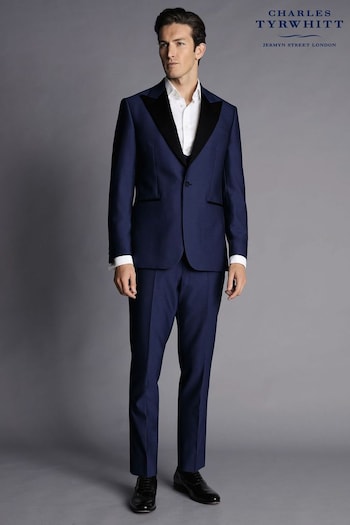 Charles Tyrwhitt Blue Slim Fit Shawl Lapel Dinner Suit (Q99319) | £270